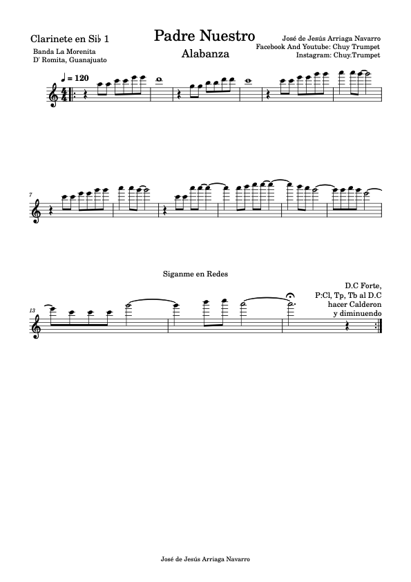 La imagen puede contener una previsualizacion de una partitura